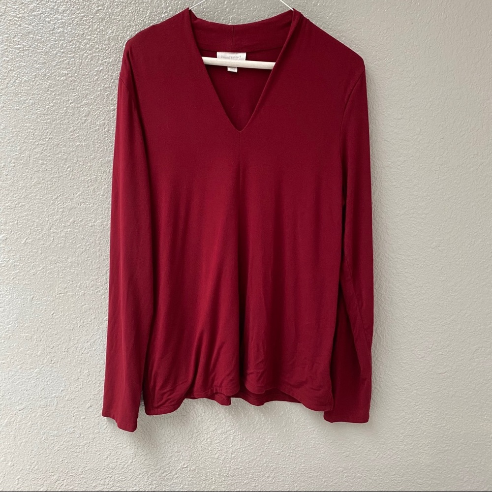 Charter club long sleeve blouse, Size L - Picture 3 of 7